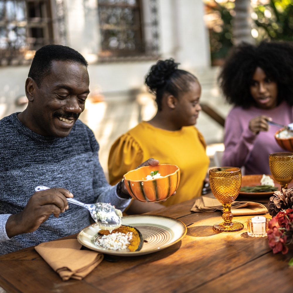 Family attending worship together